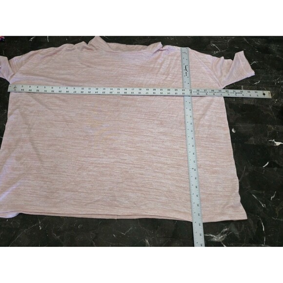 Ann Taylor Factory Top Size L /XL Blush Pink Sweater Blouse Dolman Short Sleeve - Picture 9 of 10